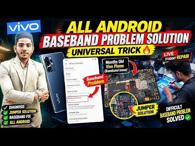 All Android Baseband Problem Solution🔥 Universal Trick | Vivo Baseband Unknown Repair @+918851213933