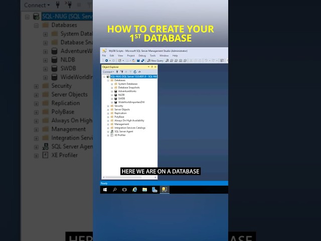 How to Create Your First Database