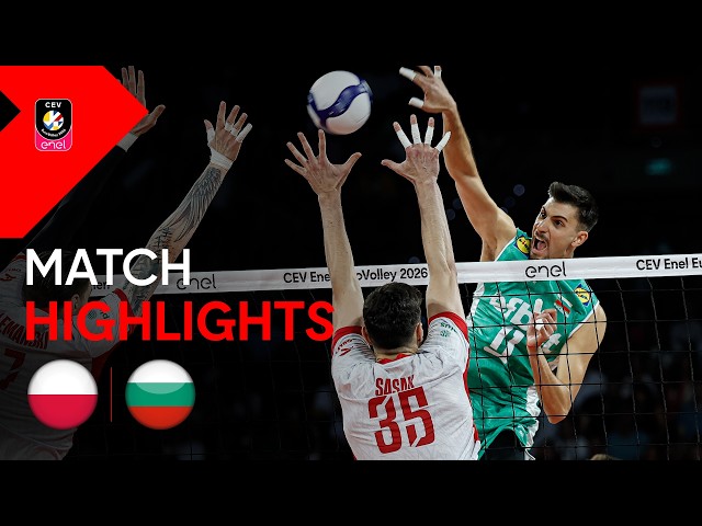Highlights | Poland vs. Bulgaria | CEV Enel EuroVolley 2026 | Men