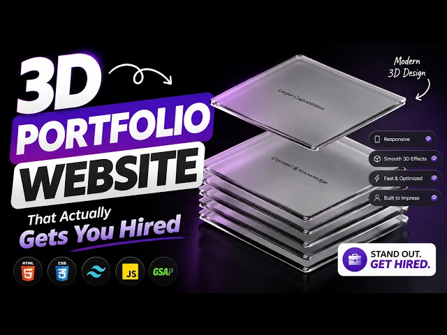 3D Portfolio Website That Actually Gets You Hired