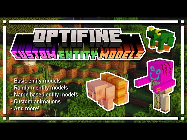 OptiFine CEM - How to create Custom Entity Models using OptiFine [Blockbench Tutorial] [Updated]