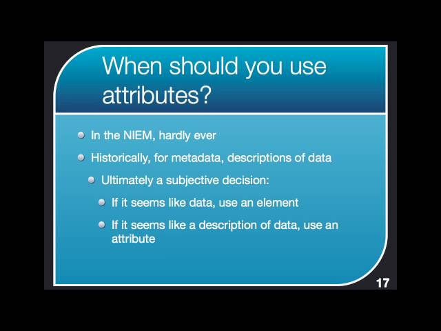 NIEM ATC 2 of 5 - Basic XML Concepts (Comments and Attributes)