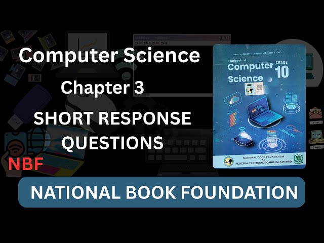 Computer science class 10 chapter 3 short questions |class 10 computer science unit 3 exercise | nbf