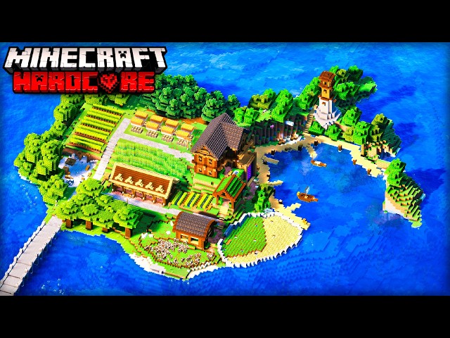 I Built the PERFECT Island Base in Minecraft Hardcore