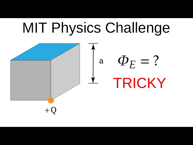 Charge at the Corner of a Cube | Gauss's Law Problem | MIT Physics | Electric Flux