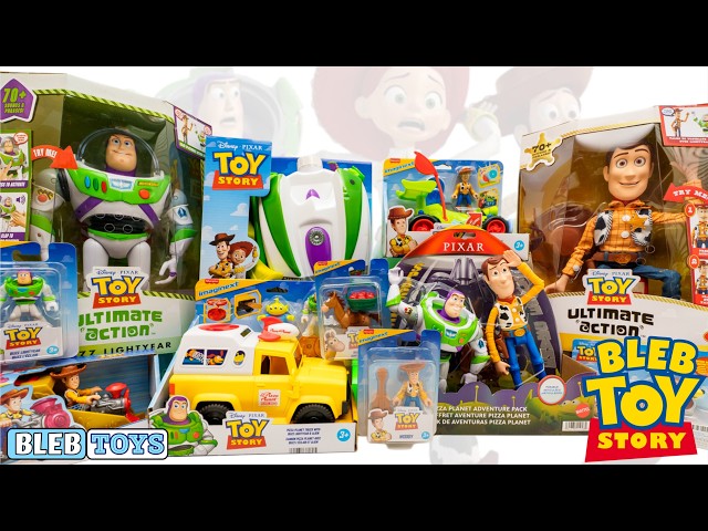 Unboxing Ultimate Action Disney Pixar Toy Story toy collection  Buzz Lightyear and Woody ASMR