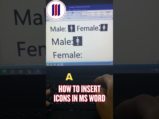 👉 How to Insert Male & Female Icons in MS Word | Symbols Tutorial