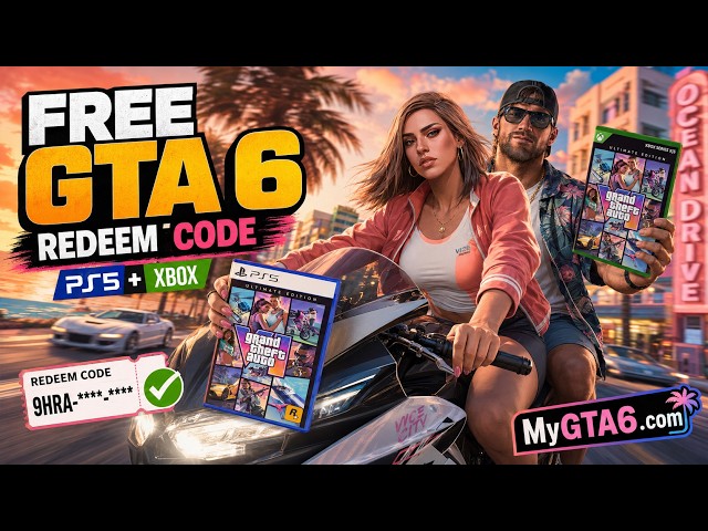 How to Get GTA 6 for FREE on PS5 & XBox 🌴 GTA 6 Redeem Code!