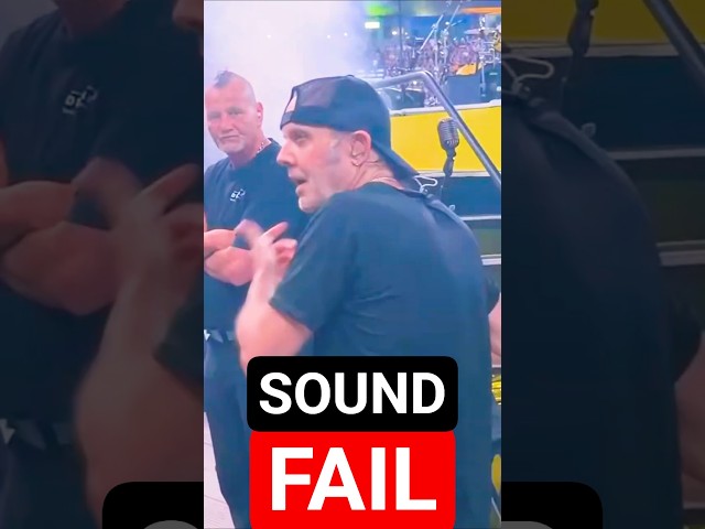 LARS ULRICH SOUND FAILS RIGHT BEFORE ONE LIVE (2026) #shorts