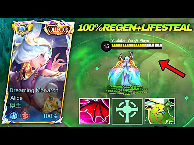 HIDDEN ALICE REGEN TRICK EXPOSED! 😱 SUPPORT EMBLEM + SPELLVAMP = ABSURD HEALING! | MLBB 2026