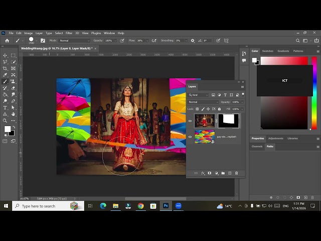 Photoshop | Lab-14 | Crop, Perspective crop, Slice tool | How to use smart object | Picture package
