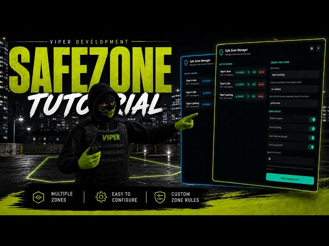 Viper Safe Zone for FiveM | Installation Guide & Setup | QBCore, ESX & Standalone