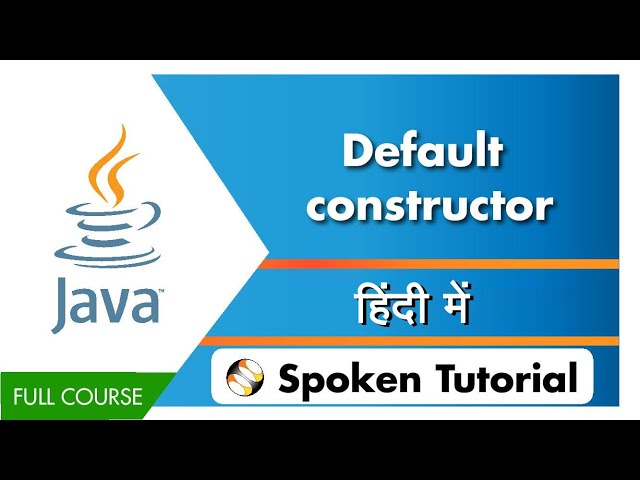Default constructor - Hindi