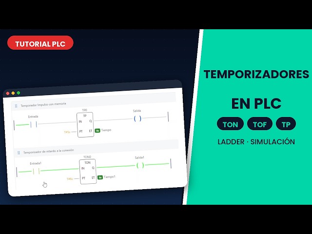 PLC Timers: TON, TOF, and TP Explained | Step-by-Step Ladder Tutorial