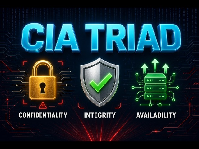 The CIA Triad : Core Principles of Cybersecurity #ciatriad  #cybersecurity  #dataprotection