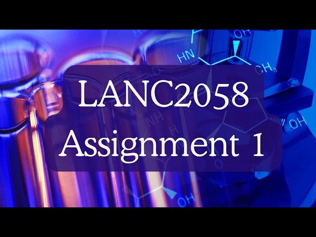 LANC2058  PBL Assignment 1