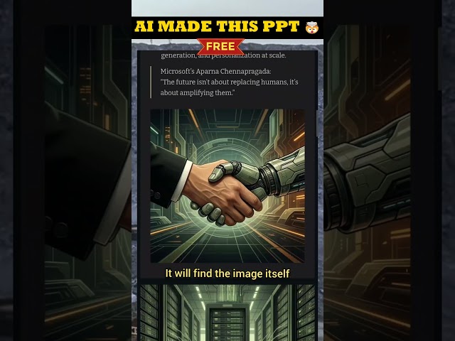 Create a Professional PPT in 5 Seconds with AI 😱 #shorts #ai #tech