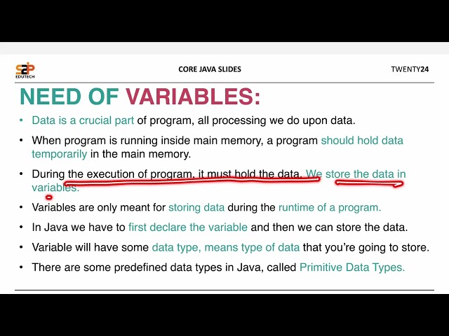 Introduction to Data Types in Java | Primitive & Non-Primitive Data Types | Core Java | S2P