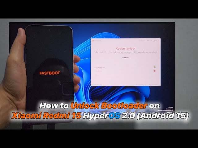 How to Unlock Bootloader on Xiaomi Redmi 15 HyperOS 2.0 (Android 15)