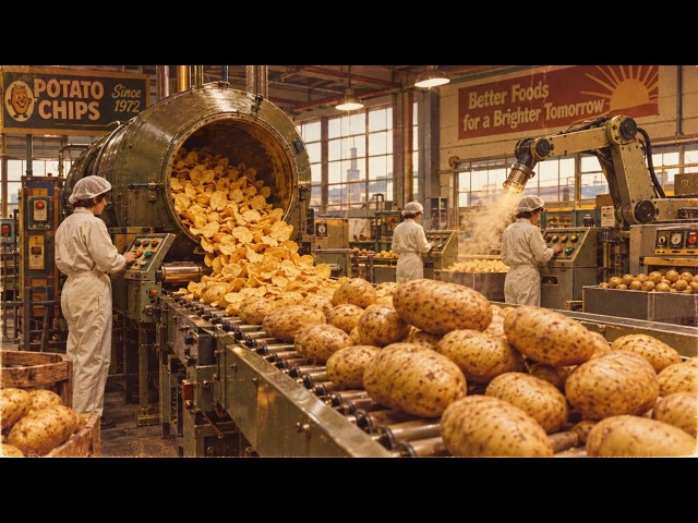 Inside a 1970s American Potato Chip Factory | How It Was Made