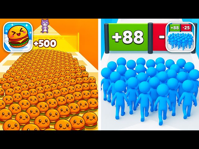 ASMR Food Run vs Count Masters 🚓 | Satisfying Gameplay Walkthrough