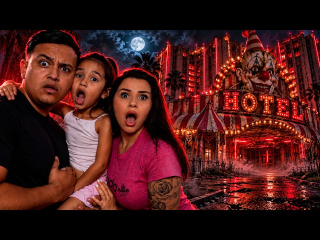 We SURVIVED a Haunted CLOWN HOTEL...