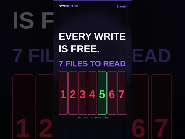 One Read, Seven Files — The Cost of Fast Writes