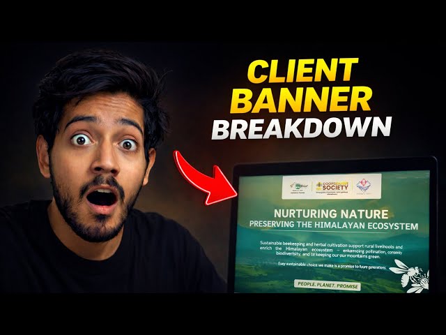 How We Designed a Client Banner (Fully Detailed Video) | Unmatched Graphics #graphicdesigntips 