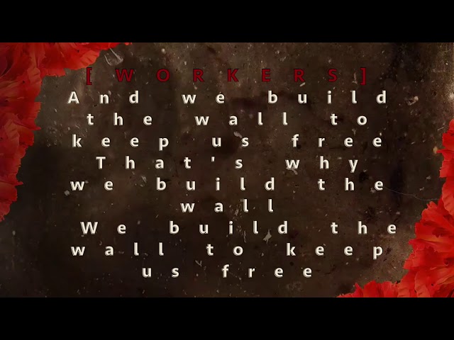 Hadestown Original Broadway Cast - Why We Build The Wall - Lyrics