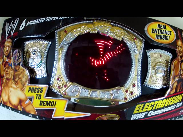 WWE Championship Belt Electrovision Spinning Lights
