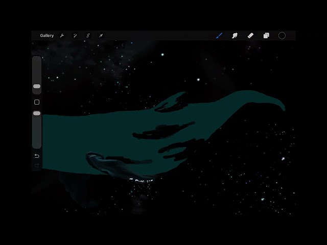 Drawing | Alone in a crowded room ft  Whale ,  space,