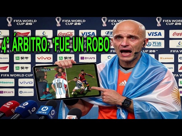¡FUE UN ROBO! El 4° Árbitro confiesa el complot de la FIFA y el juez contra Messi y Argentina