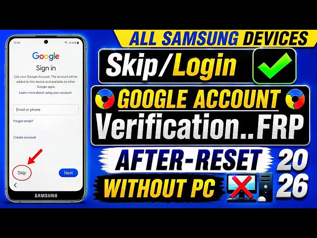 Samsung FRP Bypass 2026 | Android 14/15/16/17 | No PC | Latest Method | Easy Unlock 🔓