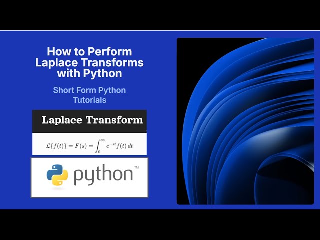 Laplace Transforms in Python with SymPy | Basic Tutorial