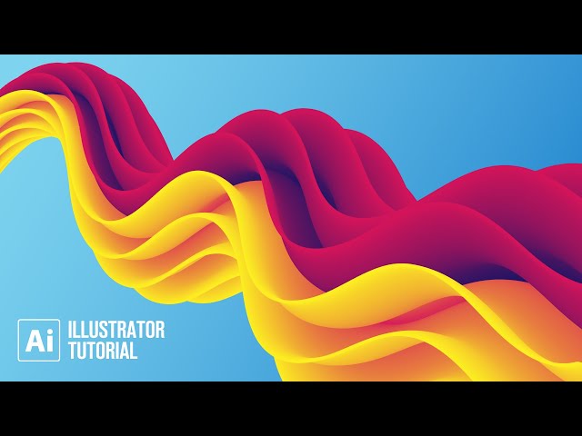 Easy to Create Fluid Color Abstract Background in Illustrator | Adobe Illustrator Tutorial