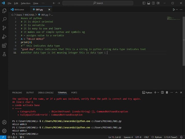PYTHON FOR BEGINNERS 