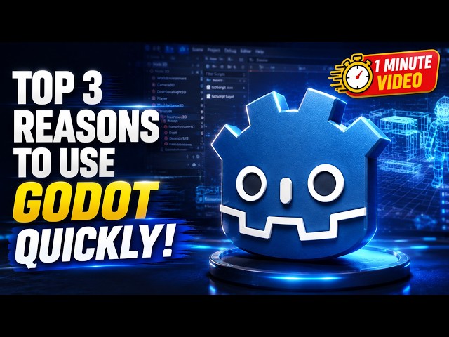 3 Reasons Why I Chose Godot Engine | 1-Min DevLog Day 5