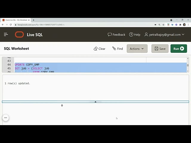 SQL Data Manipulation Statements