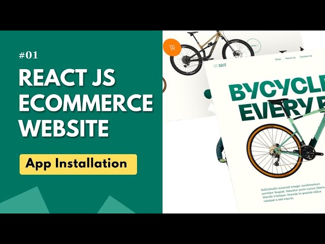 E-commerce Website with ReactJS #01 for A Beginner's Tutorial : how to Install React app