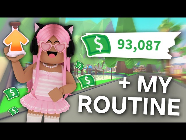 my MONEY FARMING ROUTINE to get RICH in adopt me!