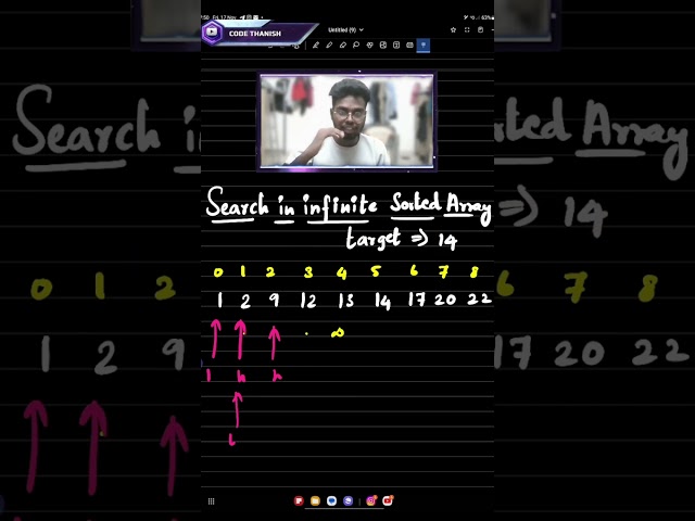 Most asked interview problem - Search a element in infinite sorted array | Tamil | Code Thanish