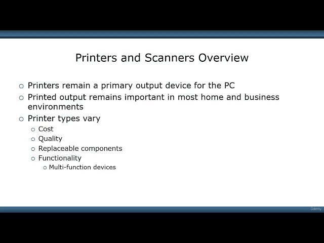 Certification CompTIA A+ (220-1101 & 220-1102) Course Sec 93 - Printers & Scanners Overview #compt