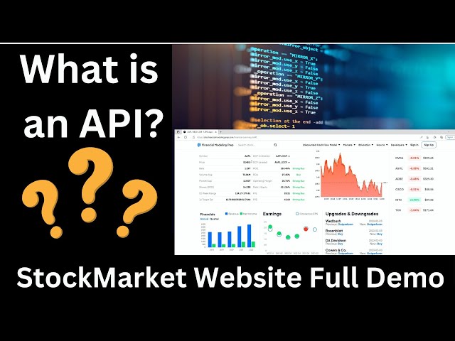 What is an API? | Easy explanation and stock market website demo