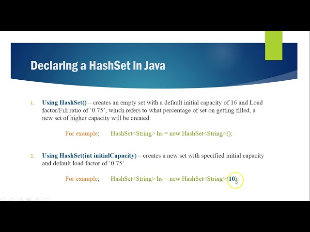 HashSet in Java