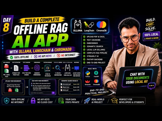 Build a Complete Offline RAG AI App with Ollama, LangChain & ChromaDB