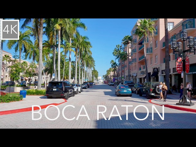 Boca Raton, Florida 4K Driving Tour | Ocean Blvd, Downtown & Scenic Streets