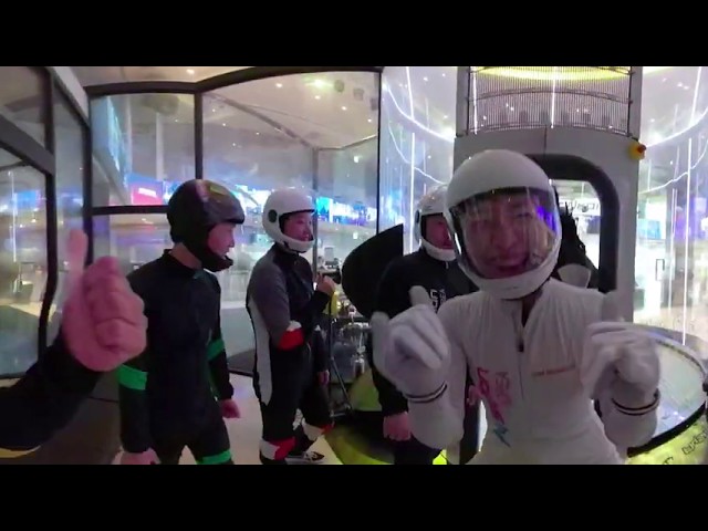 Action 360 ep 19 Glide freely like a bird through the wind speed of 360 kmh    Indoor skydiving