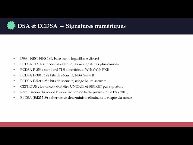 Cryptographie asymétrique – module 3
