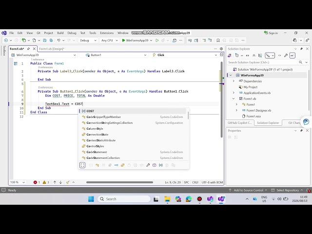 How To  Create Visual Basic Order Form For Beginners