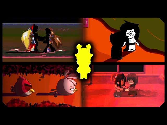 Deltarune Weird Route Lake Scene in Other Games